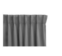 LIFA LIVING Rideau Occultant Avec Crochets Gris, Rideau Opaque Fenêtre 100 % Polyester, Rideau Isolant Anti Lumière pour Chambre et