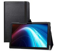 LIFANG Compatible with TECLAST P20HD Coque,Slim Fit PU Cuir Etui et Pliable Stand Housse Support Ultra-Mince et Léger Etui Cover Coque Case pour 10.1" TECLAST M40 / M40 Pro / M40se,Noir