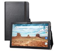 LIFANG Coque pour Alcatel 3T 10 4G,Slim Fit PU Cuir Etui et Pliable Stand Housse Support Ultra-Mince et Léger Etui Cover Coque Case pour 10" Alcatel 3T 10 8094X 4G Tablet,Noir