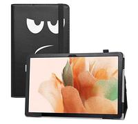 LIFANG Coque pour Samsung Tab S7 FE,et Pliable Stand Housse Support Ultra-Mince et Léger Etui Cover Coque Case pour 12.4" Samsung Galaxy Tab S8 Plus/Galaxy Tab S7 Plus,Don't Touch