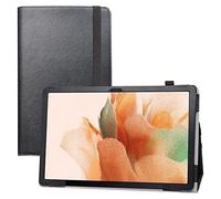 LIFANG Coque pour Samsung Tab S7 FE,et Pliable Stand Housse Support Ultra-Mince et Léger Etui Cover Coque Case pour 12.4" Samsung Galaxy Tab S8 Plus/Galaxy Tab S7 Plus,Noir