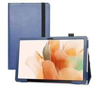 LIFANG Coque pour Samsung Tab S7 FE,et Pliable Stand Housse Support Ultra-Mince et Léger Etui Cover Coque Case pour 12.4" Samsung Galaxy Tab S8 Plus/Galaxy Tab S7 Plus,Bleu