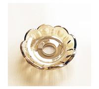 LiFBeauTiFul 2 pièces Verre Cristal Dia100mm Lampe Fleur Bol, Couleur Champagne bobèches, bougeoir, Plateau Lustre, Accessoires légers Home