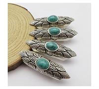 LiFBeauTiFul 4pcs / Pack Antique Silver Green Ornement Hair Braid Dread Dreadlock Perles de Tube de Tube d'environ 8,5 mm for Les Accessoires de Cheveux Home (Color : 4pcs Style 1)