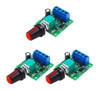 Lifcratms Lot de 3 contrôleurs de vitesse de moteur PMW, basse tension DC 1,8 V 3 V 5 V 6 V 12 V 2 A Interrupteur pilote réglable
