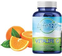 Life 120 - Vitalife C - 240 comprimés Supplément diététique de vitamine C à libération prolongée, protège les cellules du stress oxydatif et du fonctionnement normal du système immunitaire