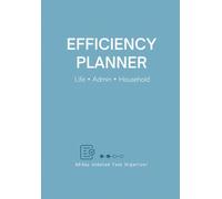 Life Admin Daily Efficiency Planner Undated - Household Task Organizer for Errands, Calls & Personal Tasks - Clear Task Method - A5 no bleed-through paperback (5.8" x 8.3")