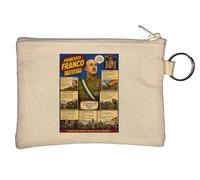 Life and Legacy of Francisco Franco Porte-monnaie Beige