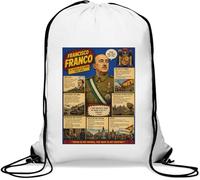 Life and Legacy of Francisco Franco Sac de gym décontracté avec cordon de serrage Blanc