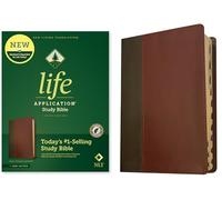 Life Application Study Bible: New Living Translation, Brown & Tan, LeatherLike, Red Letter