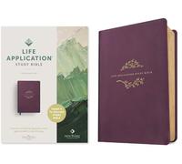 Life Application Study Bible: New Living Translation, Purple LeatherLike: Red Letter Edition