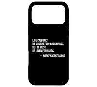 Life Backwards Lived Forwards Citation : Soren Kierkegaard Coque pour iPhone 17 Pro Max
