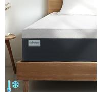 Life Balance Matelas certifié CertiPUR-US à mémoire de forme de 25,4 cm assemblé aux États-Unis, fermeté moyenne, soulagement de la pression, isolation des mouvements, pour grand lit, CY-10-Q-V