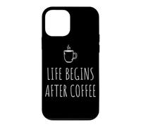 Life Begins After Coffee Café Vie ne Commence qu'après Café Coque pour iPhone 12 Mini