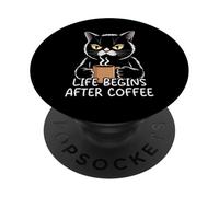 Life Begins After Coffee PopSockets PopGrip Adhésif