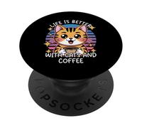 Life Begins After Coffee PopSockets PopGrip Adhésif