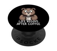 Life Begins After Coffee PopSockets PopGrip Adhésif
