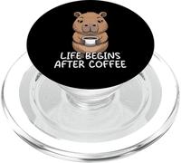 Life Begins After Coffee PopSockets PopGrip pour MagSafe