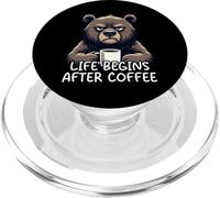 Life Begins After Coffee PopSockets PopGrip pour MagSafe