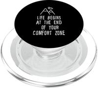 Life Begins at The End of Your Comfort Zone PopSockets PopGrip pour MagSafe