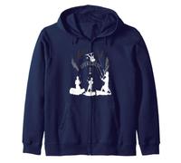 Life Begins At Twenty Knots for Kite Surfers Blanc/Gris Sweat à Capuche