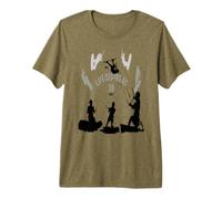 Life Begins At Twenty Knots Noir Gris Blanc T-Shirt Haut de Gamme