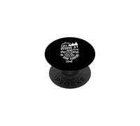 Life Begins Comfort Zone Design avec Citation de Motivation PopSockets PopGrip Adhésif