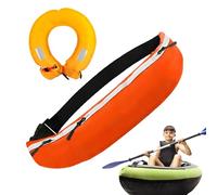 Life Belt, Flotation Device, Water Safety Equipment, Inflatable Adjustable Strap, Lightweight Buoyant Support for Kayaking, Snorkeling, Swimming, Rescue, Boating, Surfing