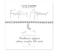 Life Charms Bracelet avec plumes apparaissent quand les anges sont proches