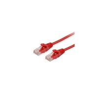 Life - Cordon de raccordement - RJ-45 (M) pour RJ-45 (M) - 3 m - UTP - CAT 6 - moulé, bloqué - rouge