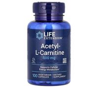 Life Extension Acétyl-L-Carnitine, 500 Mg, 100 Capsules Végétariennes
