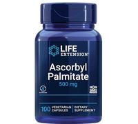 Life Extension, Ascorbyl Palmitate, 500mg, Vitamine C Liposoluble, Hautement Dosée, 100 Capsules végétaliennes, Sans Gluten, Végétarien, Sans Soja, Sans OGM