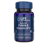 Life Extension BioActive Folate & Vitamine B12 - 90 Veg Capsules