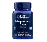 Life Extension Capsules de Magnésium 500mg - 100 Capsules Végétariennes - Soutien Cardiovasculaire et Musculaire de Qualité Supérieure