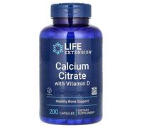 Life Extension Citrate De Calcium Avec Vitamine D, 200 Capsules