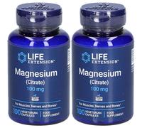 LIFE EXTENSION® Citrate de Magnéisum 100 mg Capsule(S) 2x100 pc(s)