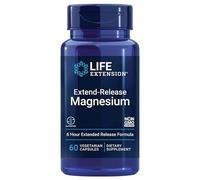 Life Extension, Extend-Release Magnesium, 250mg, 60 Capsules végétaliennes, Sans Gluten, Végétarien, Sans Soja, Sans OGM