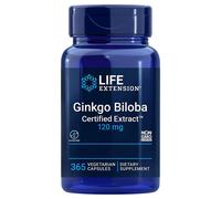 Life Extension, extrait certifié Ginkgo Biloba™, 120 mg, 365 légumes. Capsules
