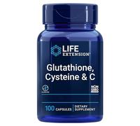 Life Extension, Glutathione Cystéine & C, Hautement Dosé, 100 Capsules végétaliennes, Sans Gluten, Végétarien, Sans Soja, Sans OGM