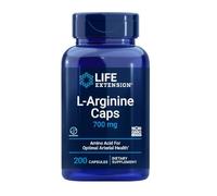 Life Extension L-Arginine Caps 700mg, 200 Capsules Végétariennes - Soutien Cardiovasculaire et Performance Athlétique