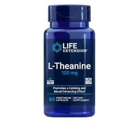 Life Extension L-Theanine 100mg, 60 Capsules Végétariennes - Relaxation Mentale et Sérénité
