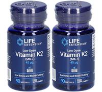 LIFE EXTENSION® Low Dose Vitamine K2 45µg Capsule(S) 2x90 pc(s)