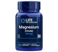 Life Extension, Magnesium Citrate, 100mg, 100 Capsules végétaliennes, Sans Gluten, Végétarien, Sans Soja, Sans OGM