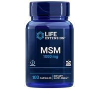 Life Extension, MSM, 1000mg, Méthylsulfonylméthane, Hautement Dosé, 100 Capsules végétaliennes, Sans Gluten, Végétarien, Sans Soja, Sans OGM