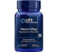 Life Extension, Neuro-Mag, 90 Capsules végétales, 144 mg de Magnésium et 2000 mg de Magnésium L-Thréonate par Dose, Sans Gluten, Sans OGM, Sans Saveur