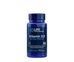 Life Extension - Vitamine D3 25 mcg (1000 UI) (250 capsules molles)