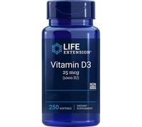 Life Extension, vitamine D3, 25 mcg 1000 UI, 250 gélules souples - envoi...