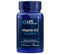 Life Extension Vitamine D3 75 mcg ( 3000 IU ) EU - 120 capsules molles