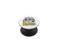 Life Gave Me Lemon But My Jesus Makin Limonade Christian PopSockets PopGrip Adhésif