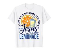 Life Gave Me Lemons But Jesus Makes Lemonade Faith Apparel T-Shirt